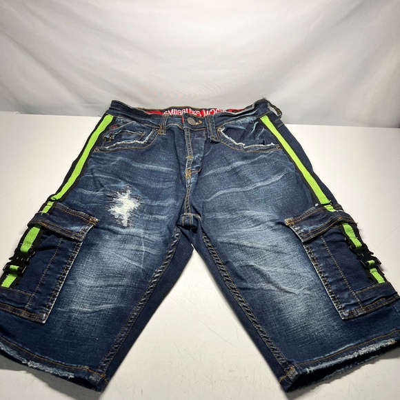 Smugglers Moon Distressed Cargo Button Fly Shorts Sz 30 - Picture 1 of 8